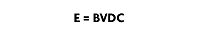 E = BVDC