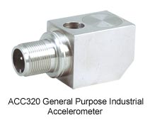 General purpouse industrial accelerometer with 2-Pin MIL-Style Connector
