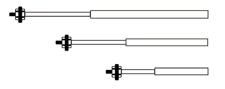 Typical LVDT transducers